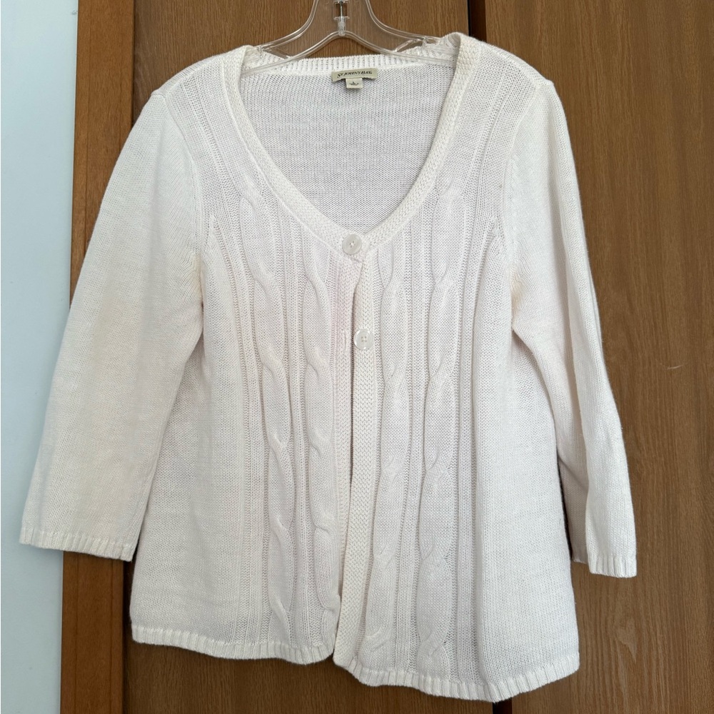 JCPenney Cream Women's Cardigan Sweater